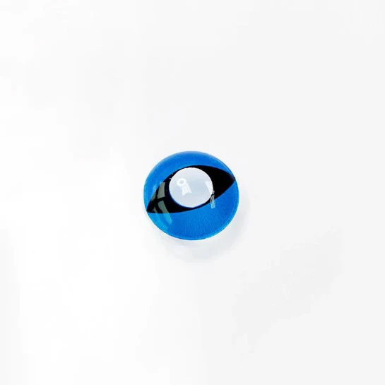 Cosplay Cat Eye Blue Colored Contact Lenses - Image 4
