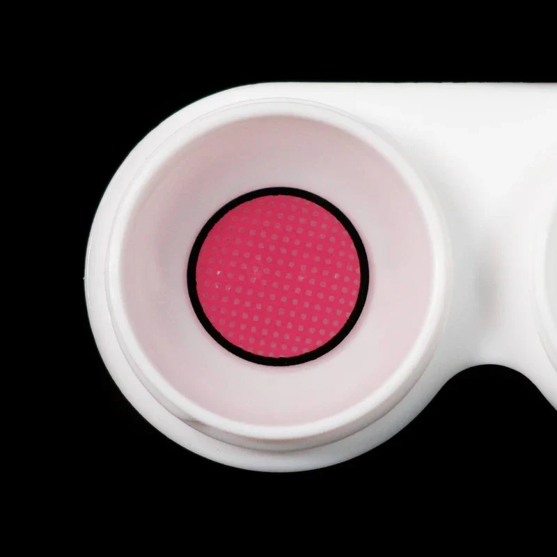 Cosplay Rose mesh pink Colored Contact Lenses - Image 5