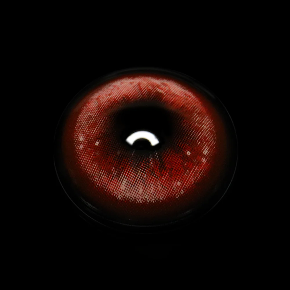 Cosplay Thermo Aura Red Colored Contact Lenses - Image 3