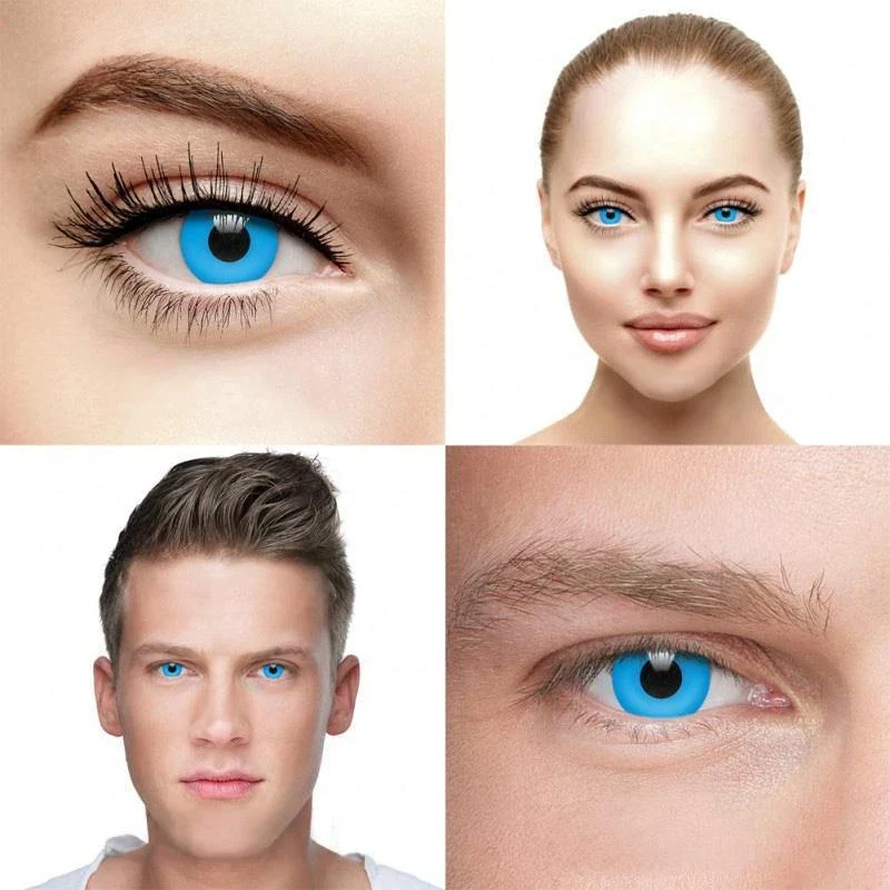 Halloween Blueout Prescription Colored Contact Lenses - Image 3
