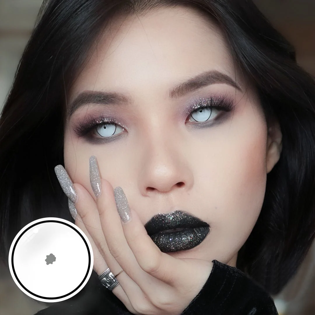 Halloween Rick White Contact Lenses - Image 3