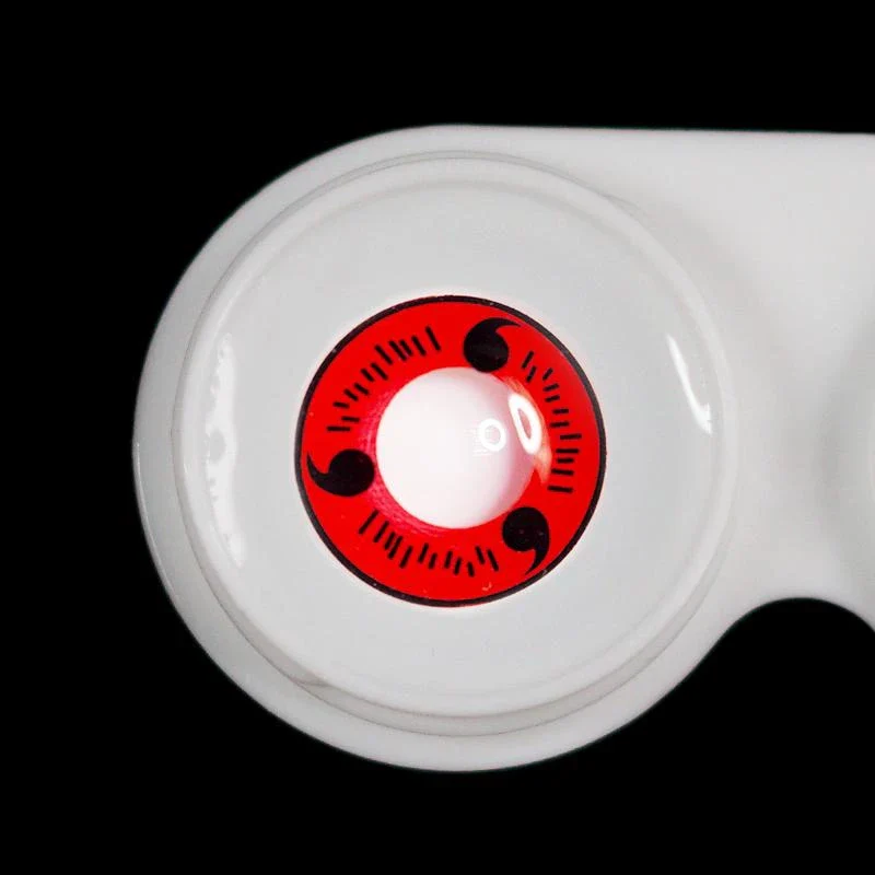 Halloween Red Sasuke Uchiha Colored Contact Lenses - Image 4