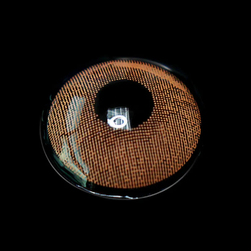 Lemon Marron Brown Colored Contact Lenses - Image 3