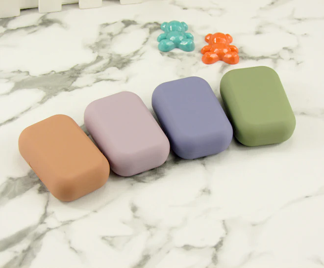 Simple Scrub Multicolor Colored Contact Lens Case - Image 3
